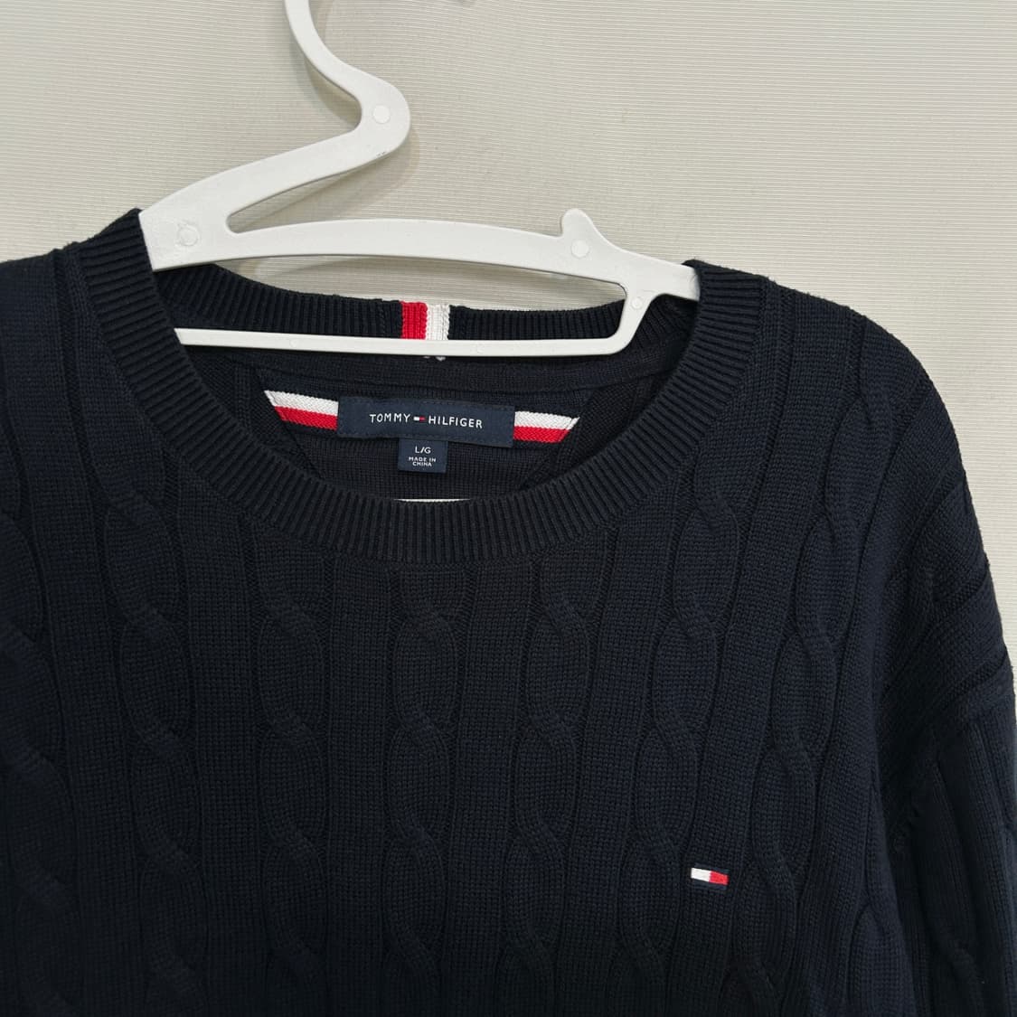 타미힐피거 남성 케이블 니트 L 105  상품이미지2
