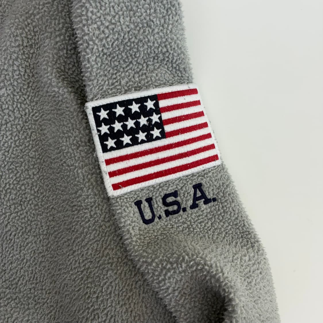 Polo  폴로 랄프로렌 빅로고 성조기 반집업 후리스    상품이미지4