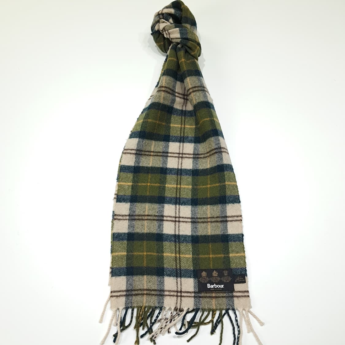 MX557 바버 스코틀랜드판 램스울 클래식타탄 머플러 목도리 상품이미지1
