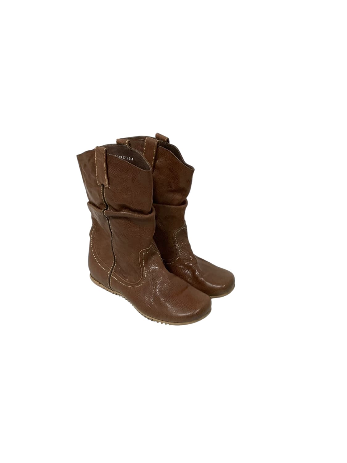 Vintage 브라운 레더 부츠 (235) 상품이미지1