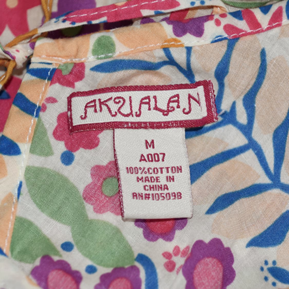 AKUALANI 플라워맥시롱원피스 상품이미지8