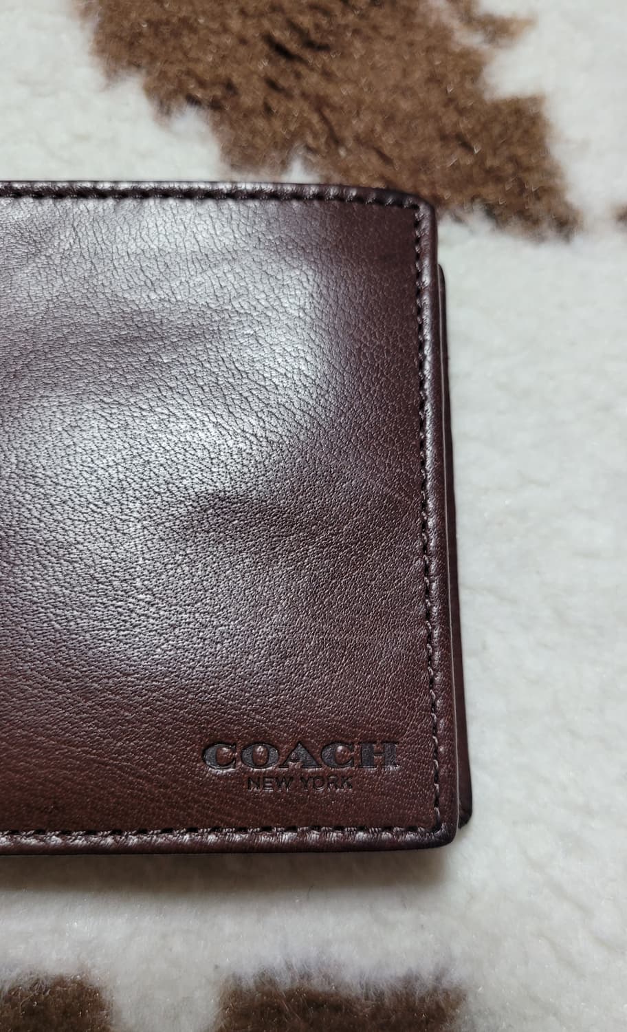 COACH 올드 코치 남성용 가죽 반지갑(새제품) 상품이미지4