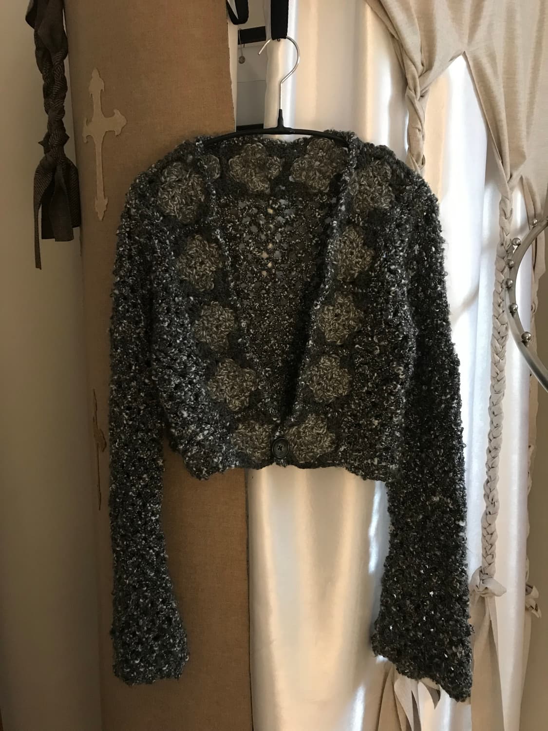 vintage grey short cardign  상품이미지6