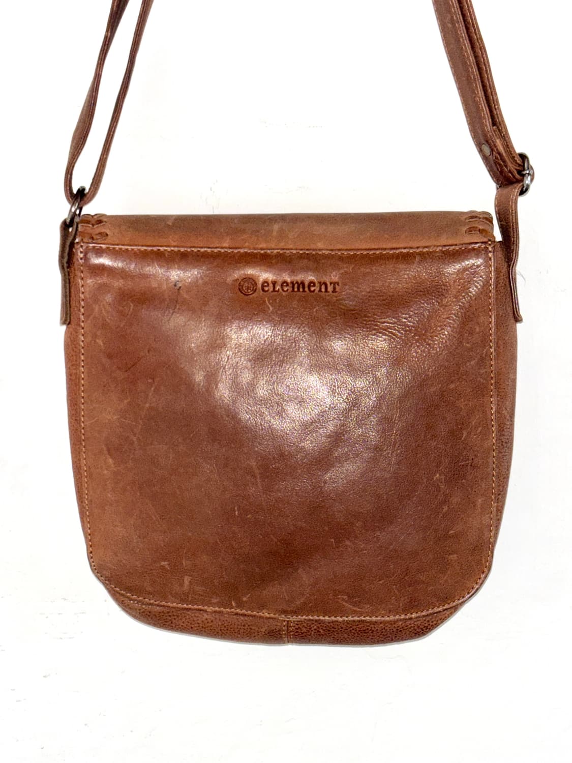리얼 레더 빈티지 크로스백 (element) 상품이미지4