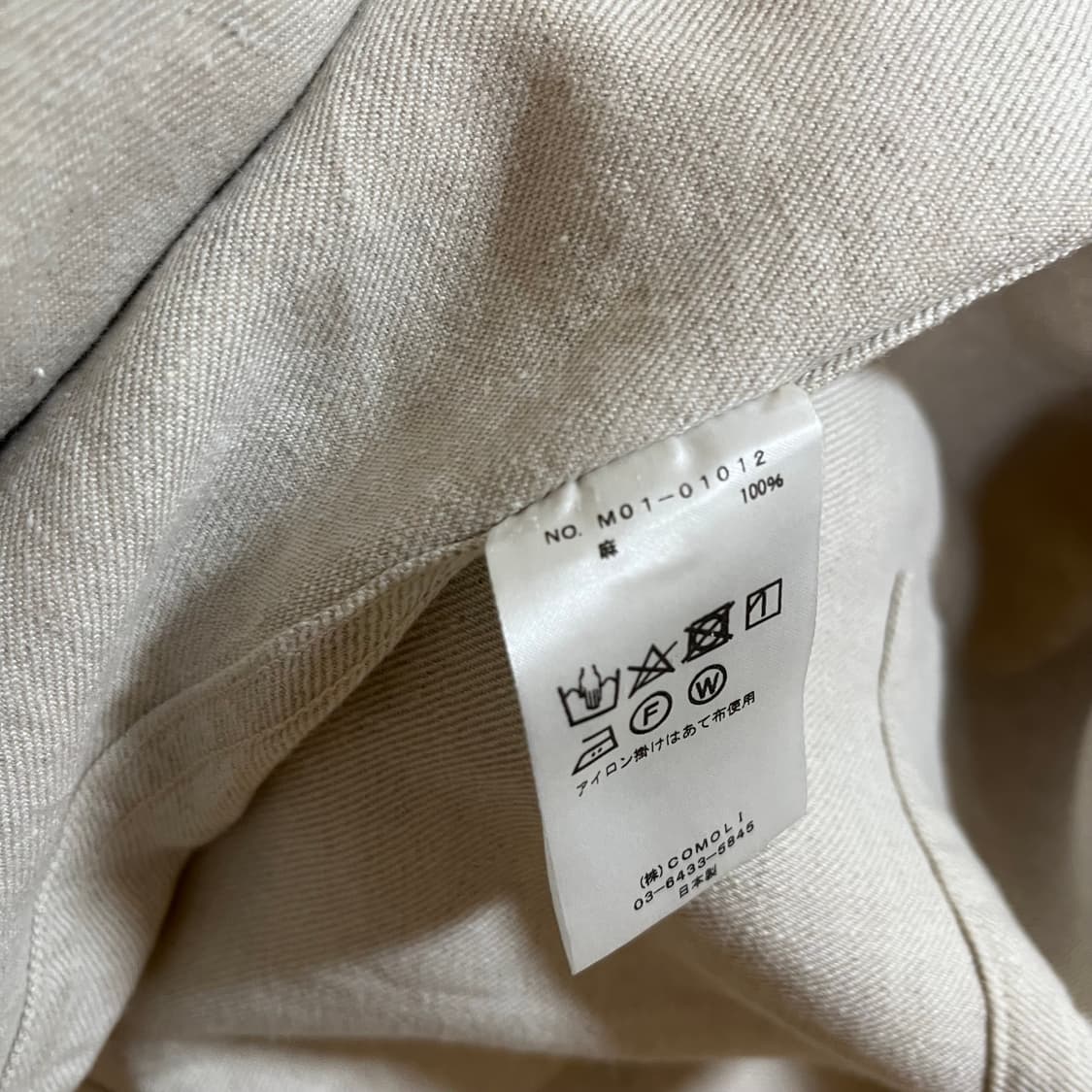 [3] comoli 코모리 린넨 1938 자켓 상품이미지4