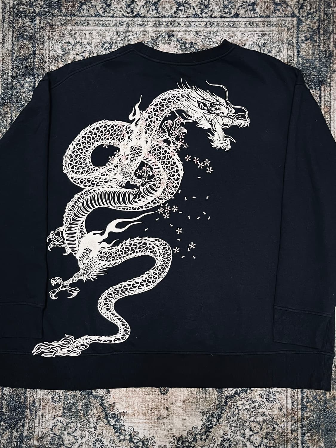 카라쿠리타마시 오리엔탈 드래곤 맨투맨 6L 상품이미지3