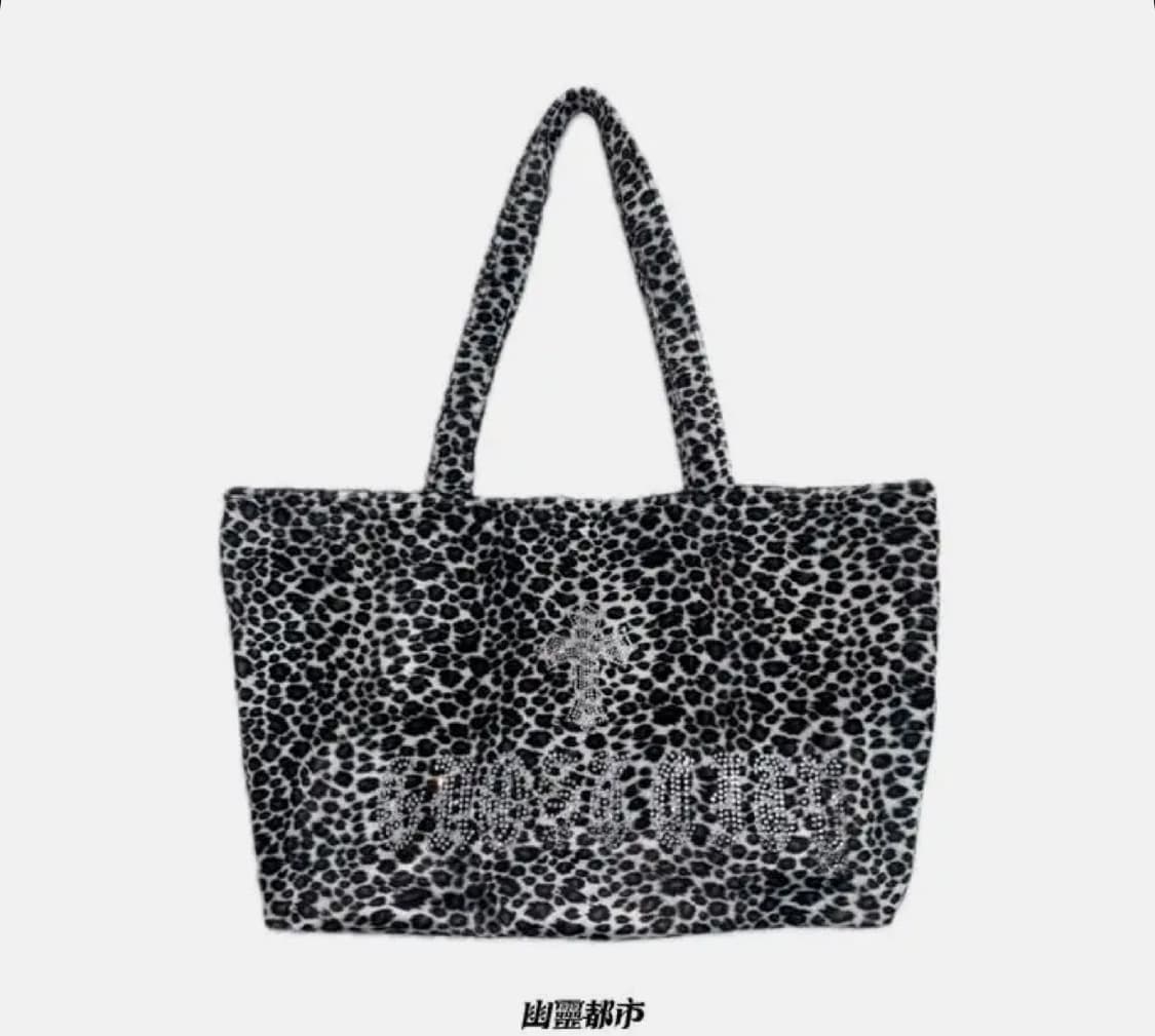 유령도시 레오파드 숄더백 블랙 상품이미지3