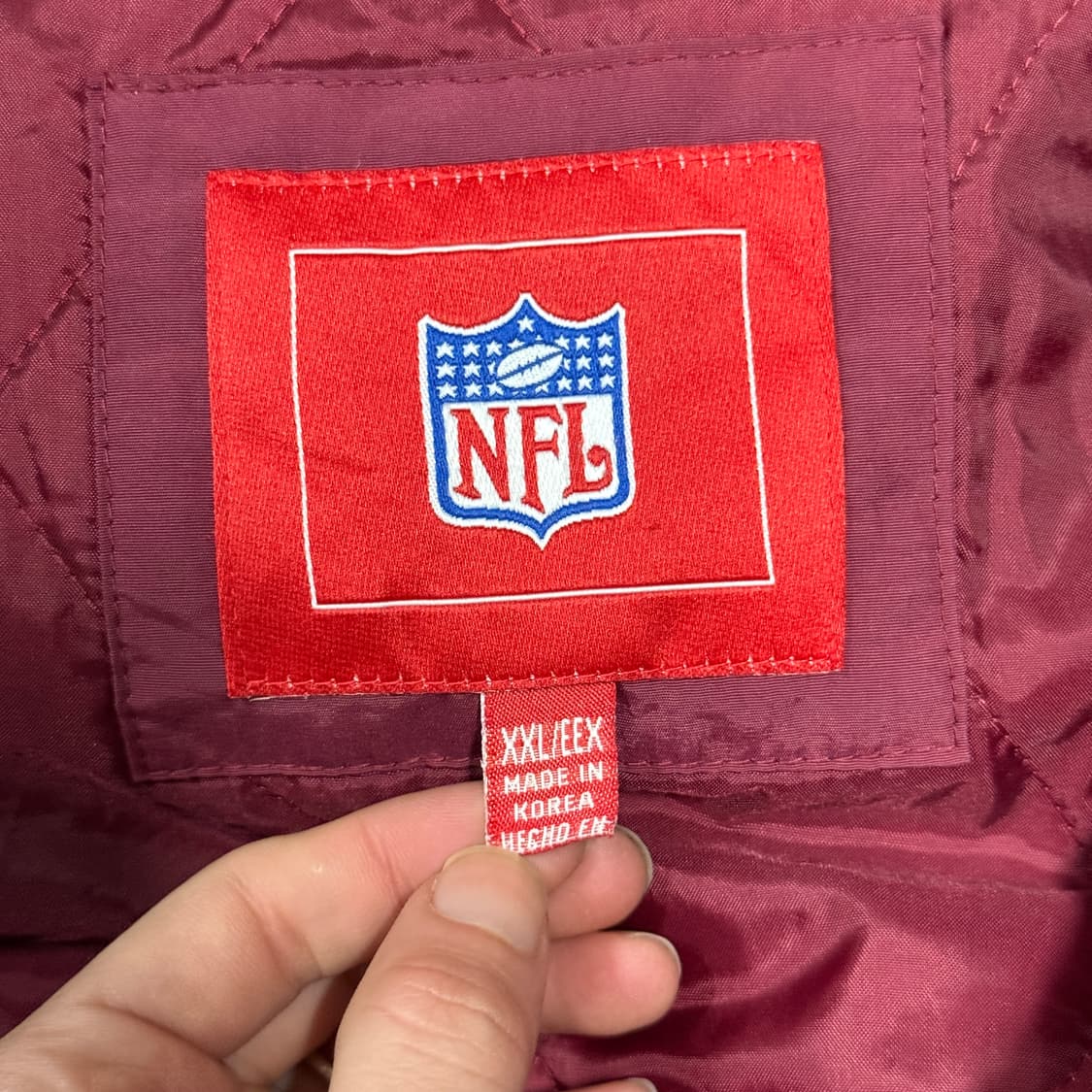 NFL 빅사이즈 샌프란시스코 49ers 올드스쿨 배색 집업 자켓 상품이미지8