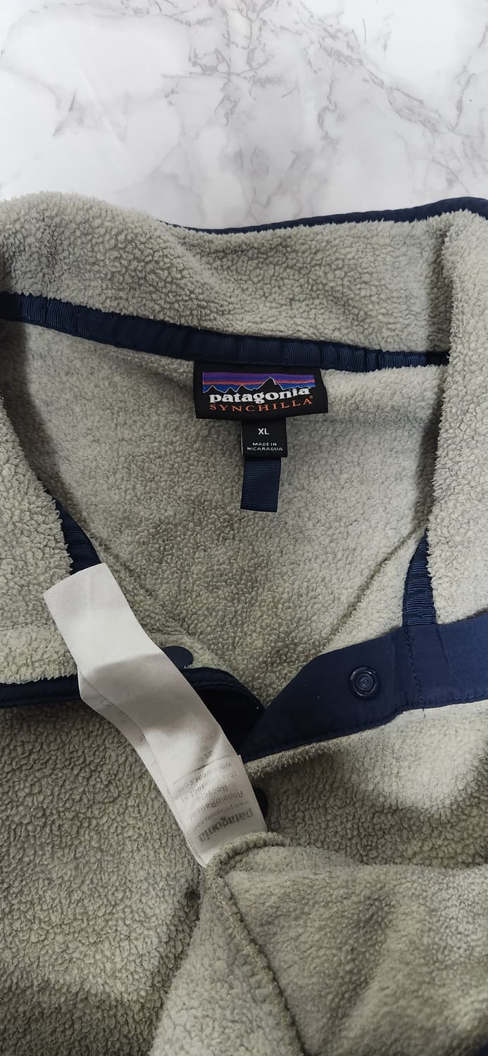 10s 파타고니아 신칠라 스냅-T 그레이/네이비 상품이미지6