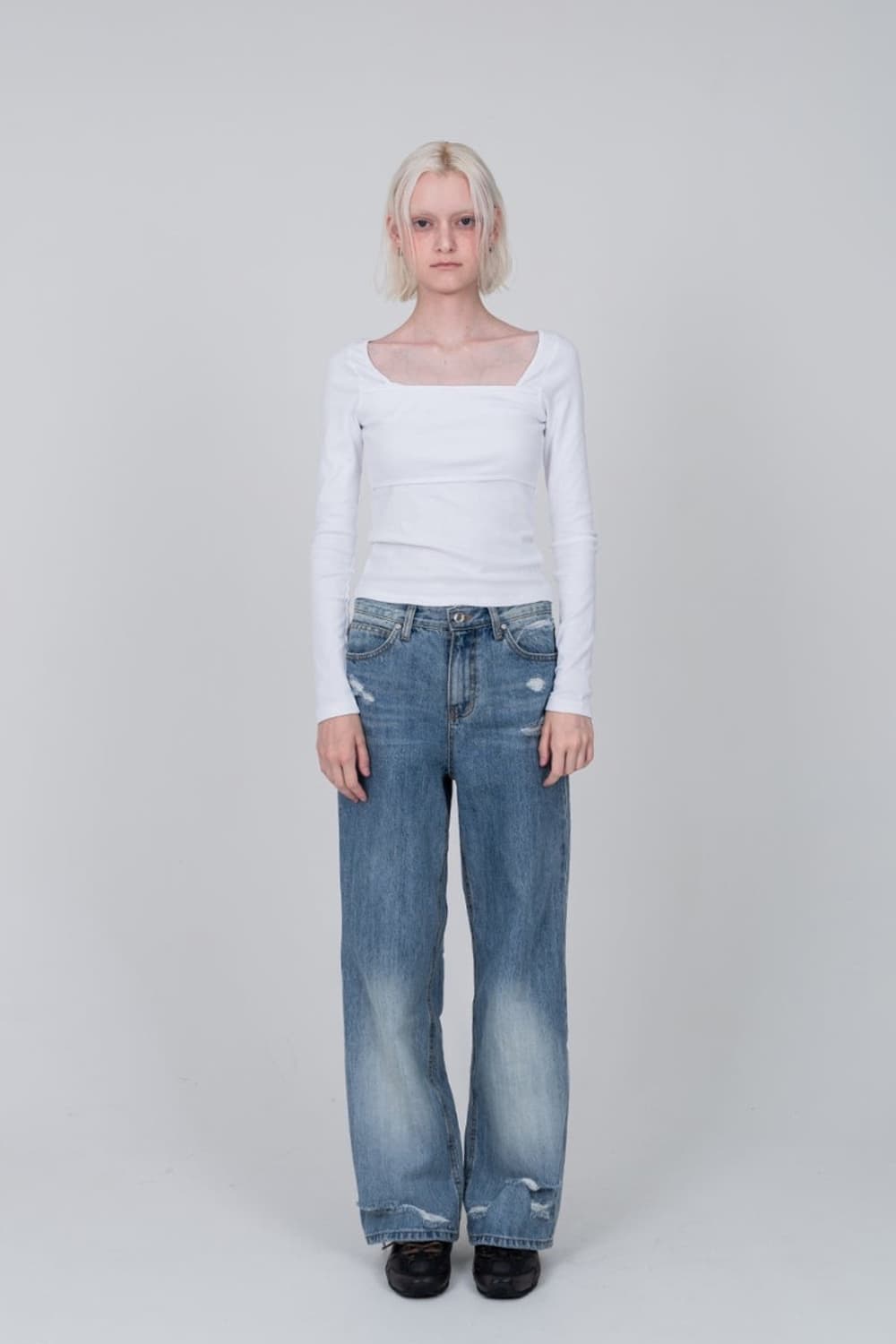 구해요) 더오유 제니 티셔츠 THEOHYOU Top Layered T-s 상품이미지2