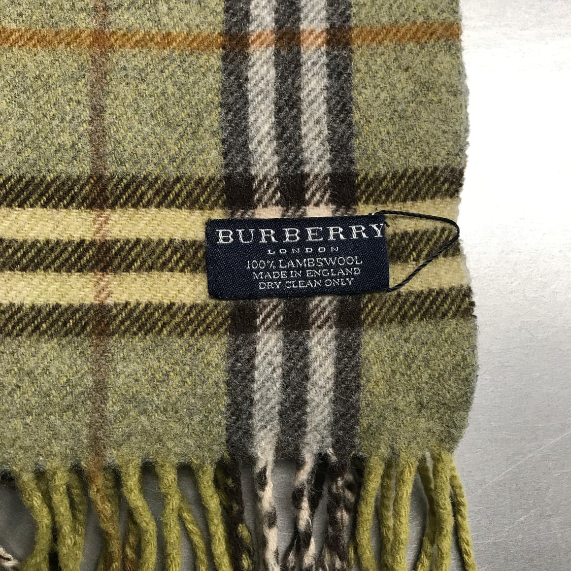 버버리 정품 램스울 머플러 그린 상품이미지4