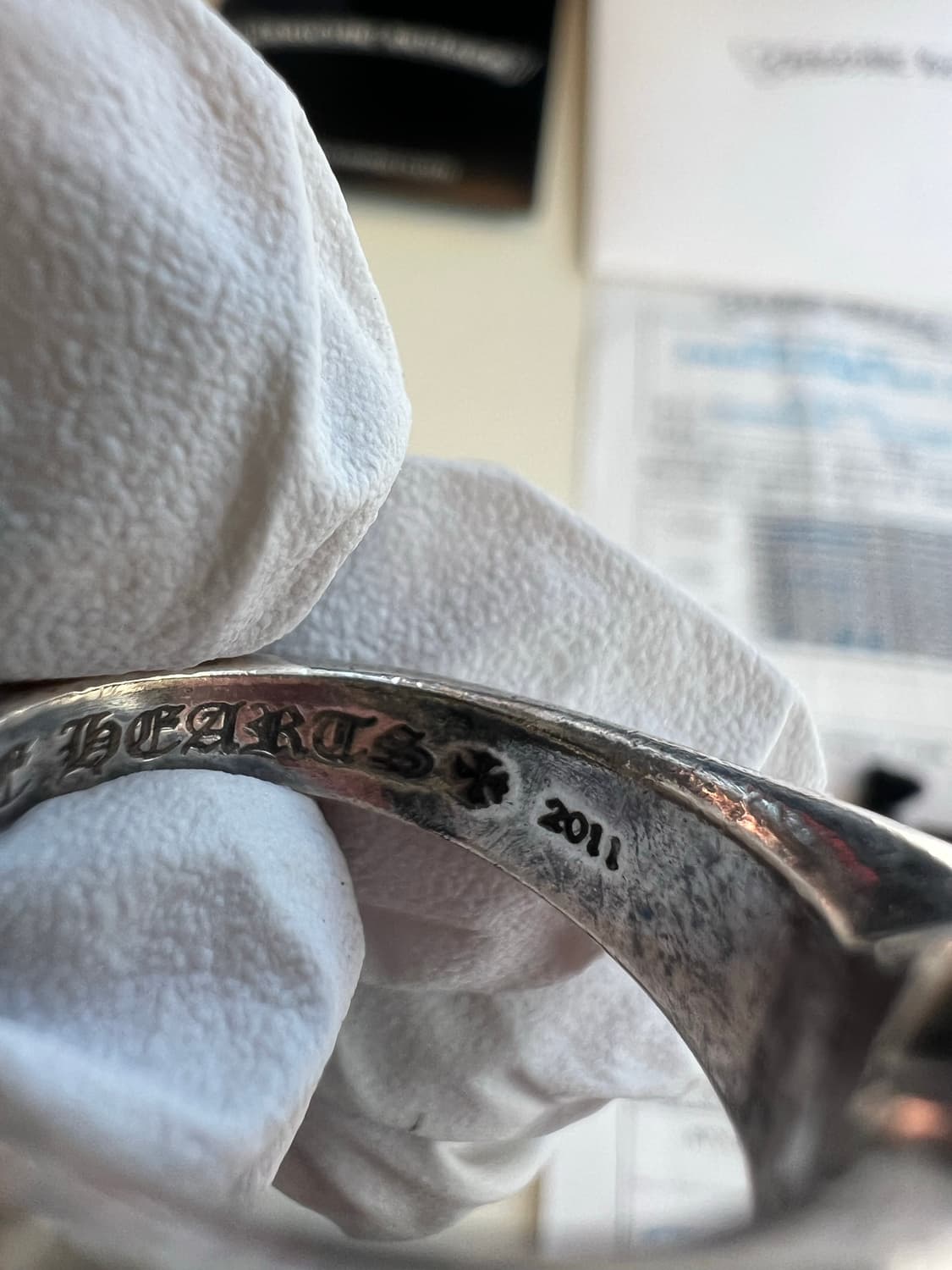 [us7] 크롬하츠 컷아웃 ch plus 링 상품이미지9