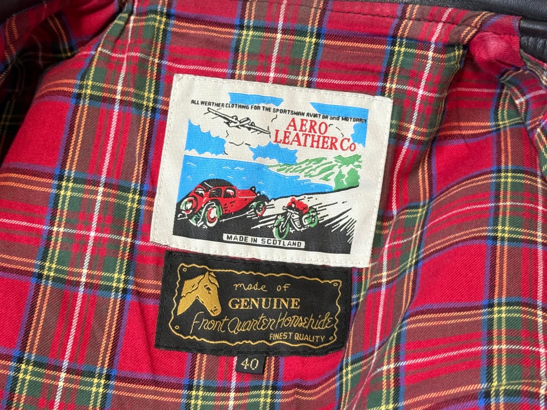 [40] Aero Leather 에어로 레더 하이웨이맨 자켓 상품이미지3