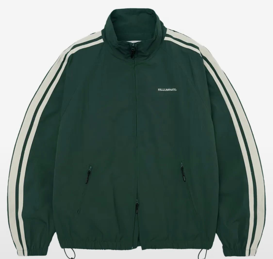블럭 트랙 윈드브레이커 - 다크그린 상품이미지2