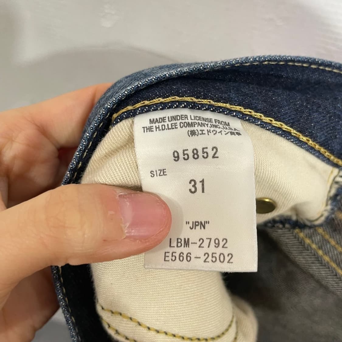 리 워싱 데님팬츠 상품이미지6