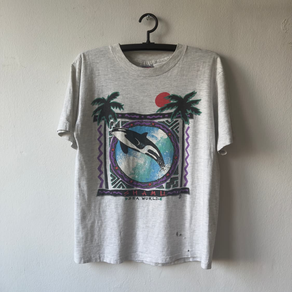 90s shamu sea world 샤무 빈티지 티셔츠 상품이미지1