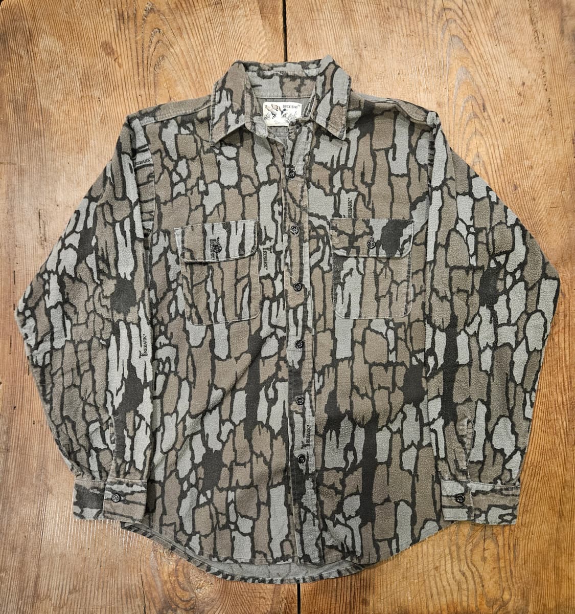 빈티지 duck bay 카모 셔츠 상품이미지1