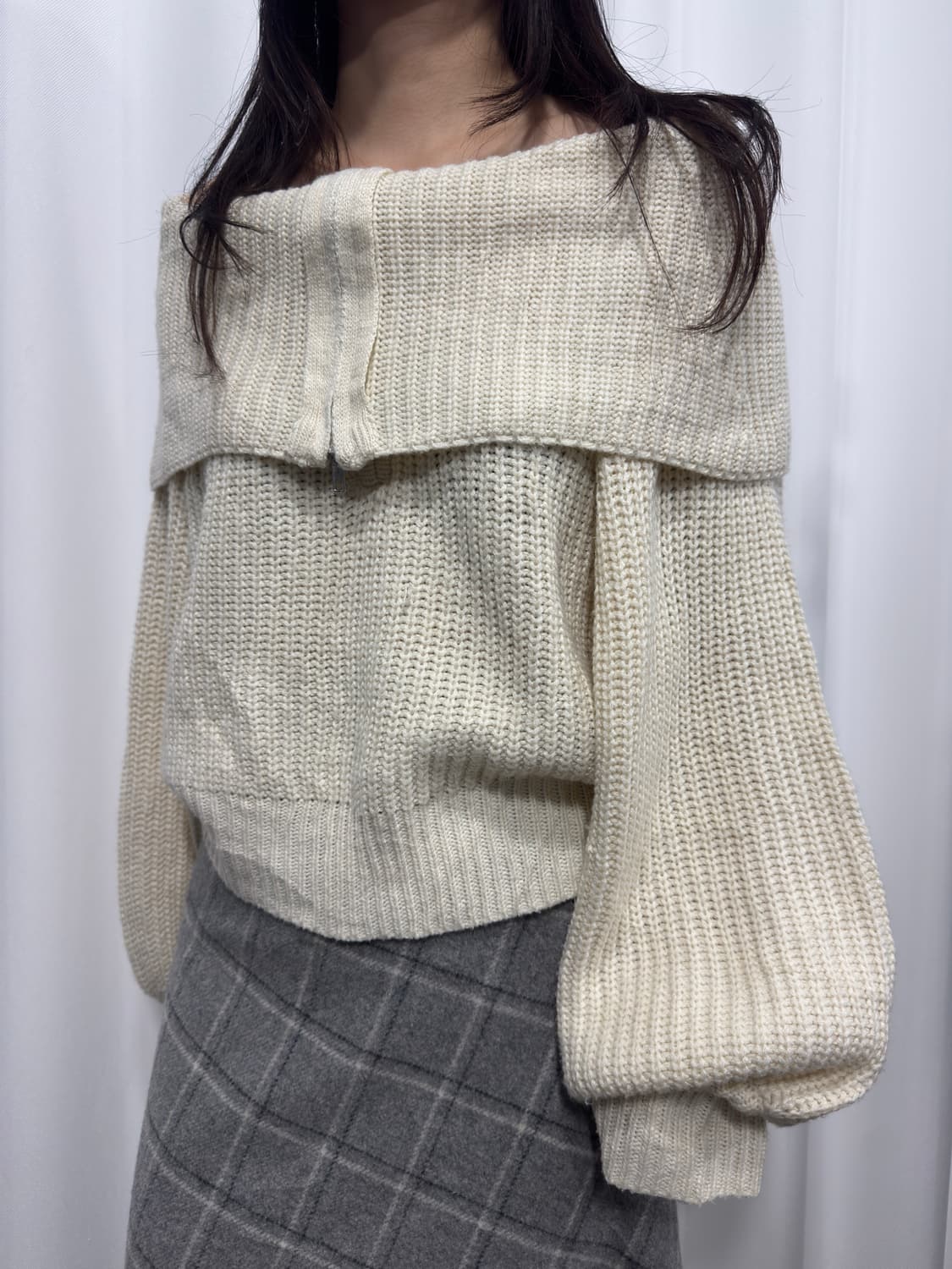 offshoulder Knit top 상품이미지2