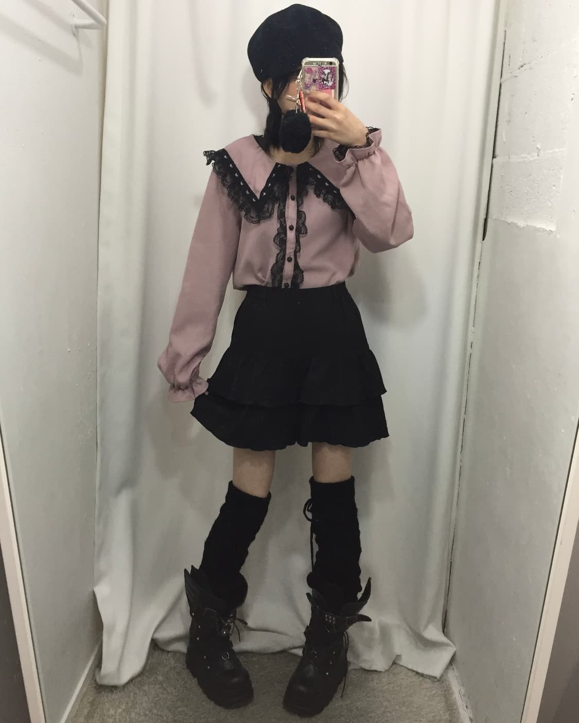 MA*RS 마즈  블랙레이스 카라 블라우스 세트 💖 상품이미지2