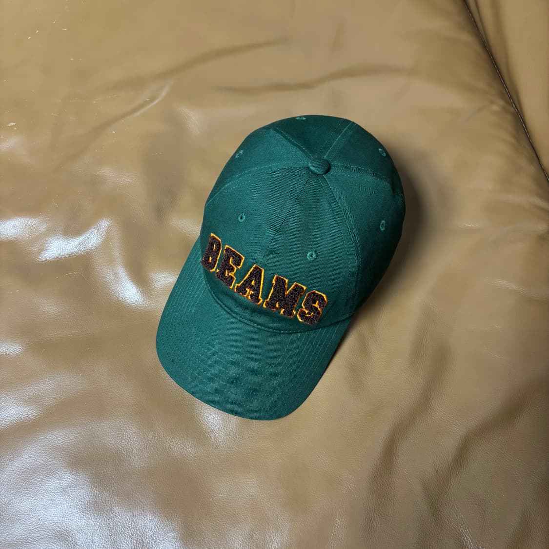 빔즈 빔스 베이직 6패널 볼캡 모자 딥 그린 상품이미지5