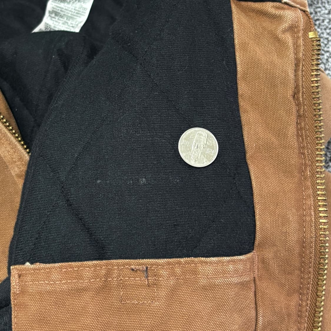 빈티지 칼하트 j130 액티브 자켓 BRN 상품이미지8