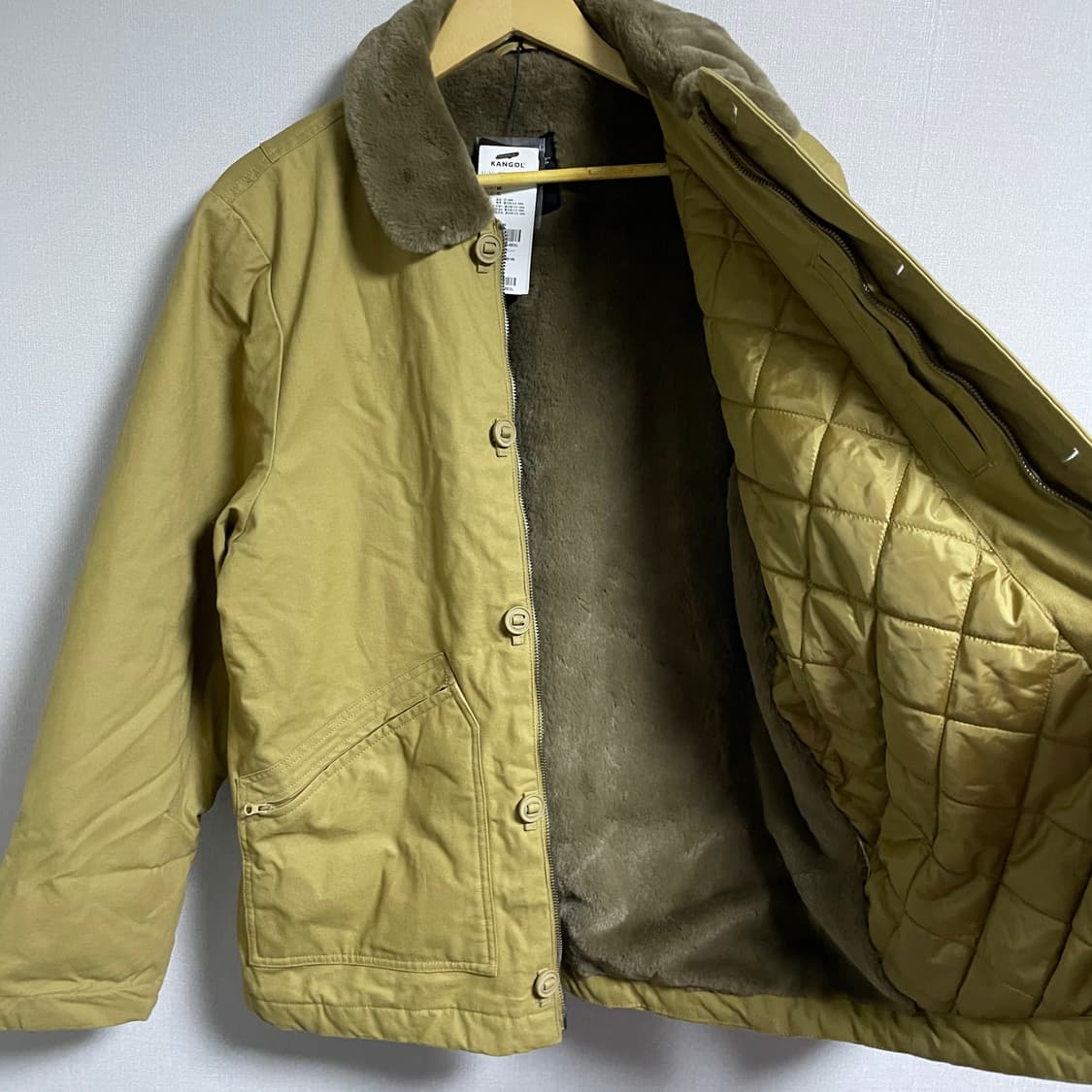 캉골 클레식 덱자켓 베이지 XL (105, 약간 흠)  상품이미지5