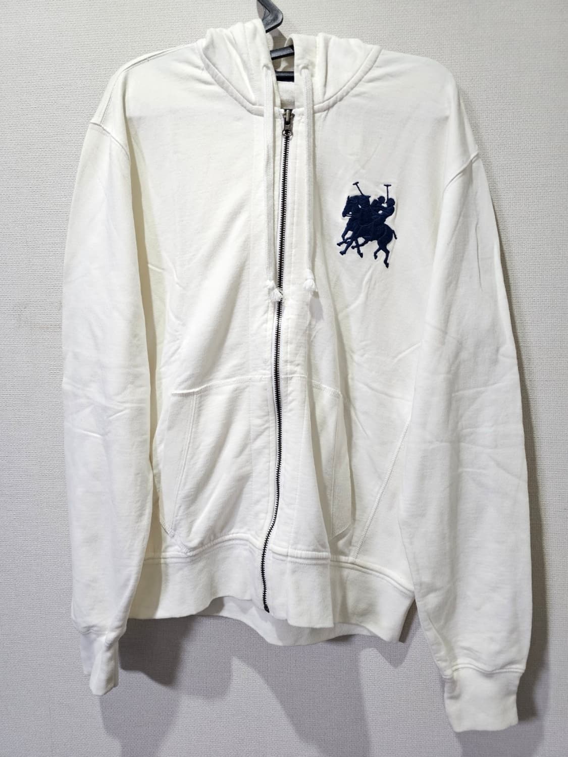 폴로 나이즈 더블포니 화이트 후드집업 95 / M 상품이미지1