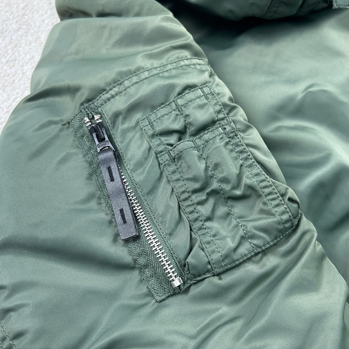 쇼트 n3b 야상 점퍼 올리브 카키  상품이미지6