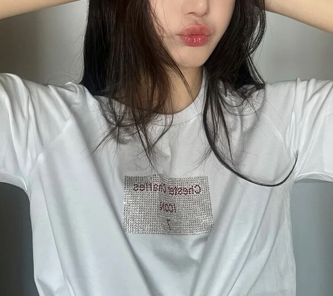 샤넬뷰티 라인스톤 몬테카를로 티셔츠 + 파우치 세트포장 상품이미지3