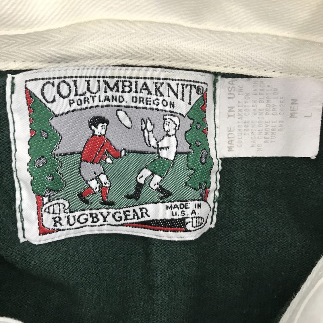 컬럼비아니트 90s USA 럭비카라티 [해외L ] 상품이미지4