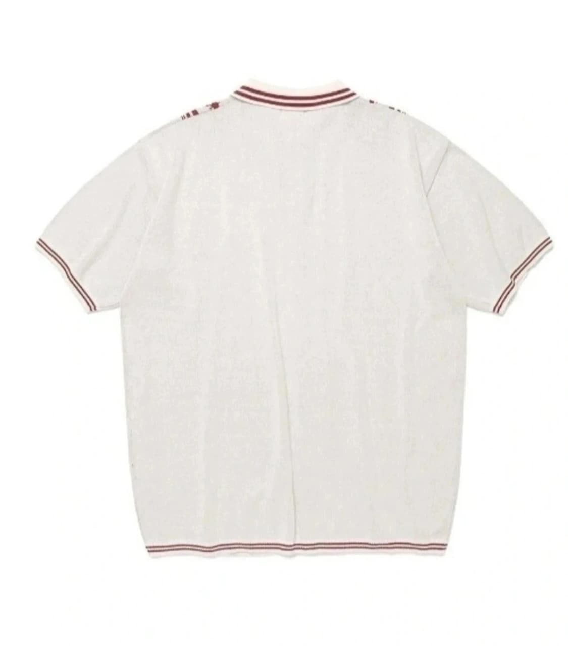 카비시 스트라이프 하프 슬리브 니트 셔츠 M 상품이미지2