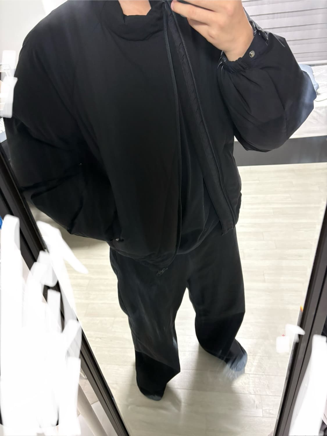 해칭룸 헤비 웹 구스다운 푸퍼 블랙(3사이즈) 상품이미지2