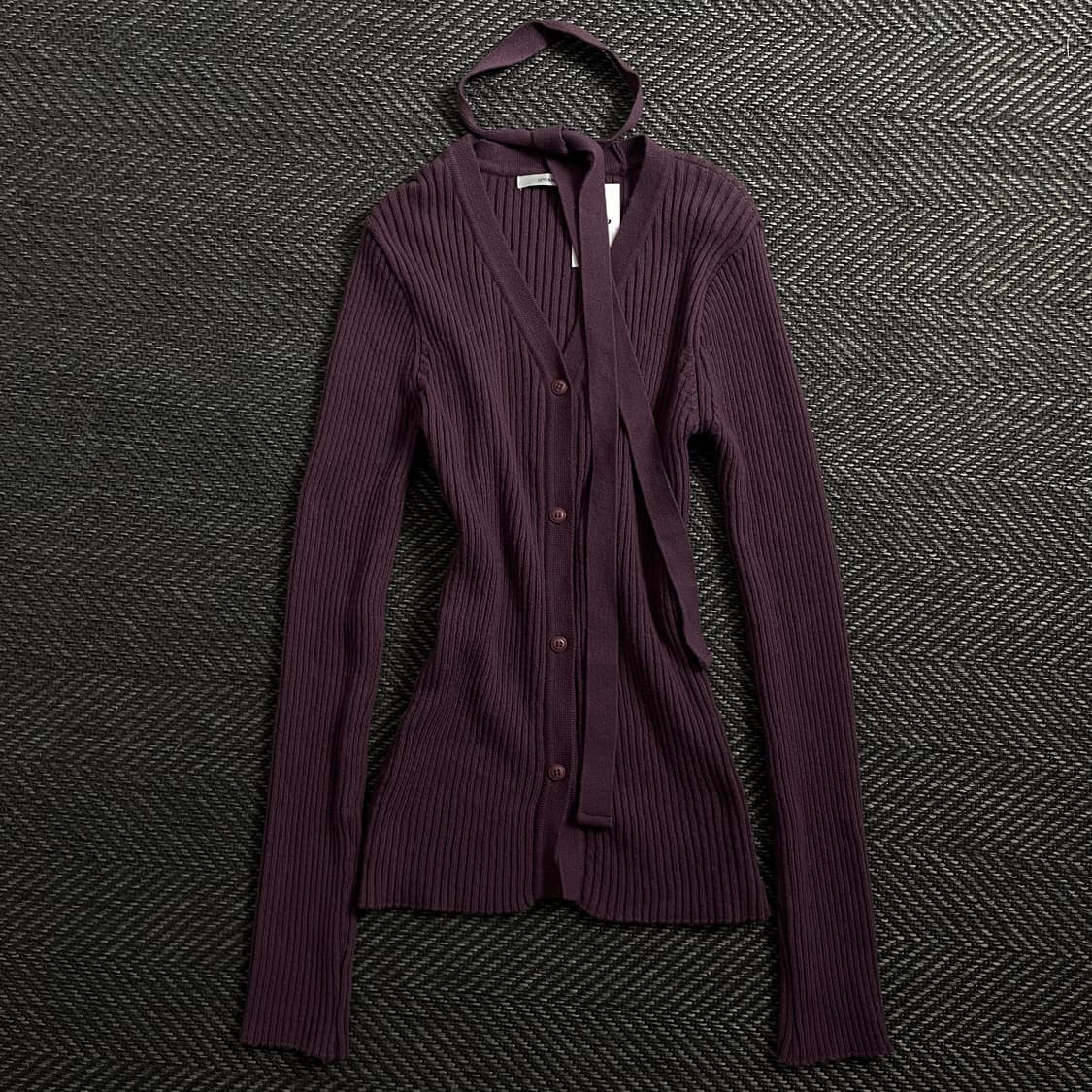 빈티지 우먼스 골지 슬림핏 초커 니트o 4164 상품이미지1