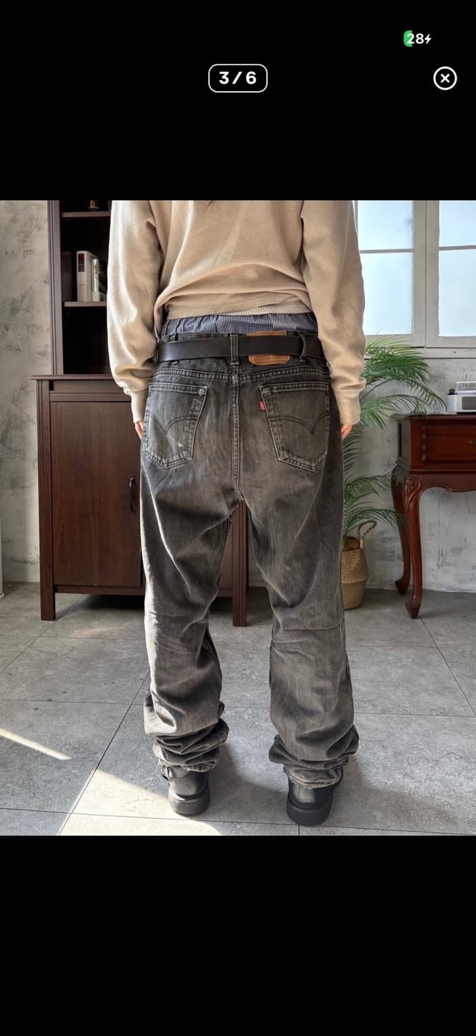 리바이스 516 흑청 상품이미지2