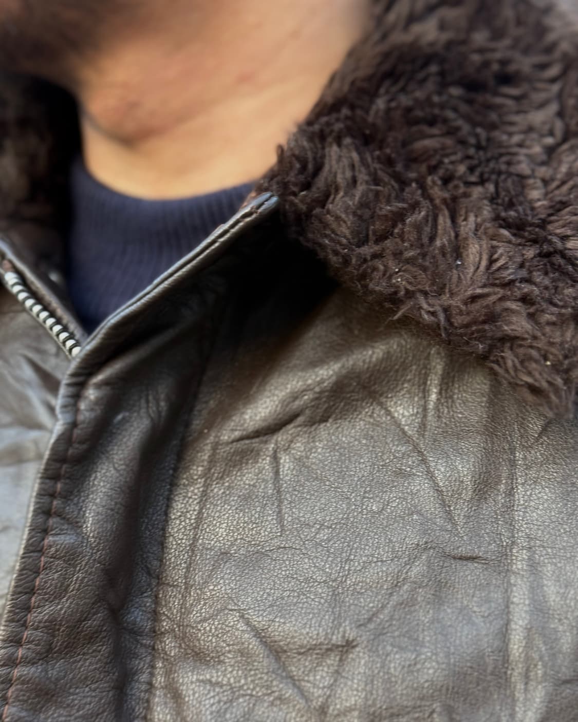 50-70‘s Kirk's Suede G-1 레더 봄버자켓 46 상품이미지10