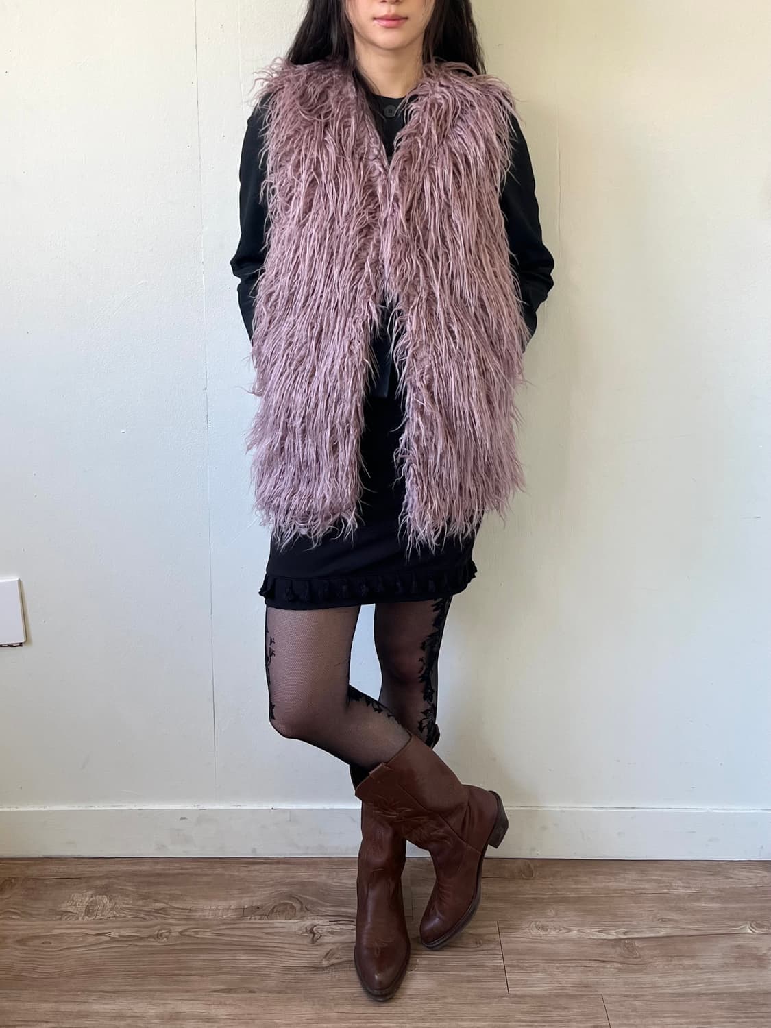 Frame 라벤더 퍼 베스트 자켓 상품이미지5