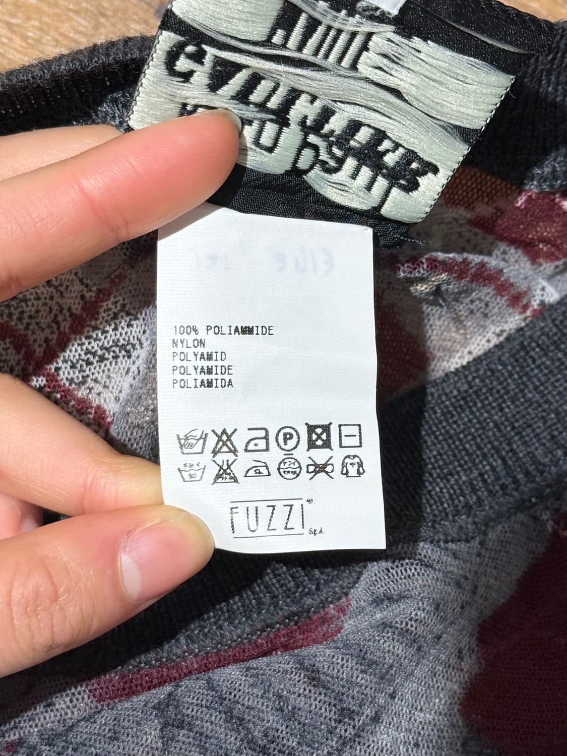 장 폴 고티에 04fw 아가일 스웨터 시스루 메쉬 탑 상품이미지8