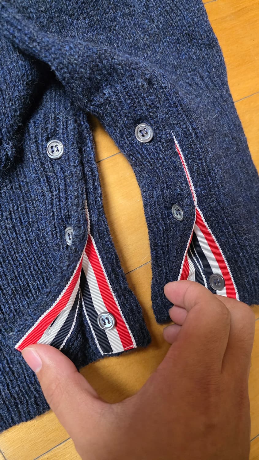 [미착용,3]톰브라운 셰틀랜드 가디건 네이비 상품이미지5