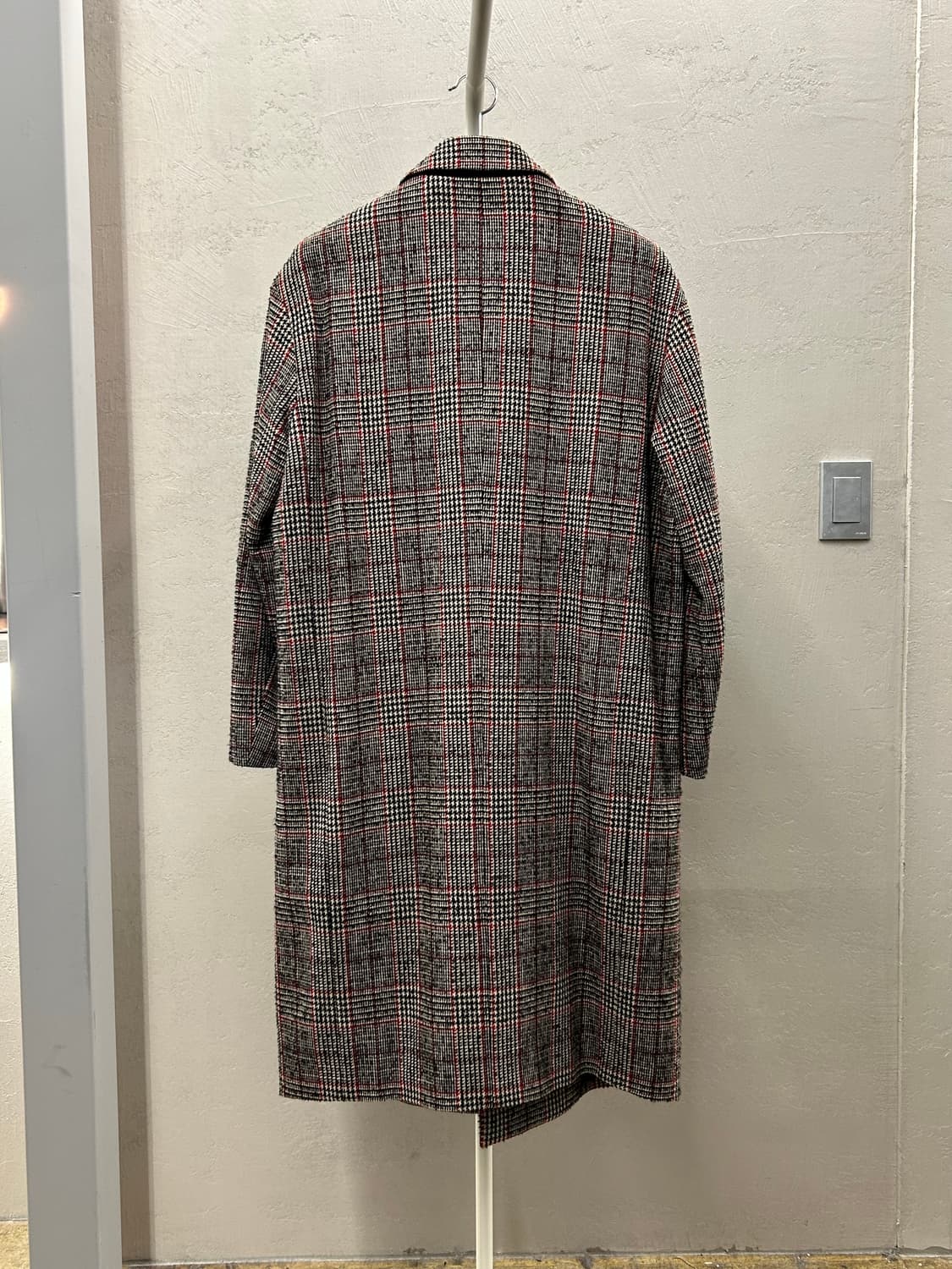 시스템 SYSTEM 이태리 원단(보노또) 체크 더블 버튼 롱 코트 상품이미지7