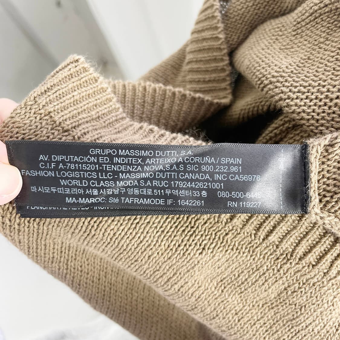  C2 마시모두띠(Massimo Dutti) 린넨 소재 니트폴로셔츠 95 상품이미지5