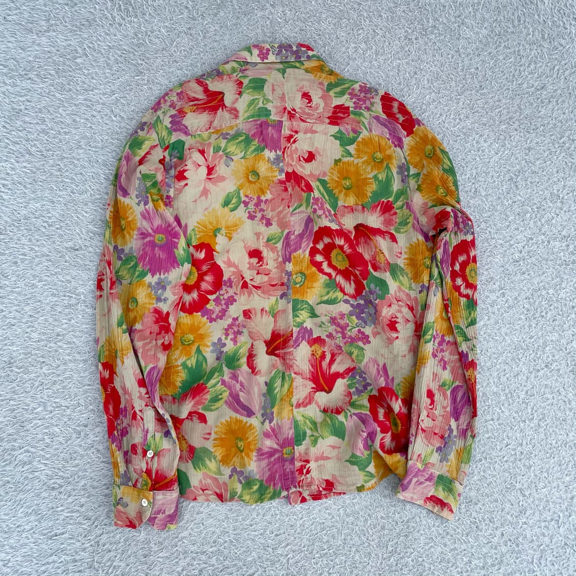 돌체앤가바나 플로럴 플리츠 셔츠 상품이미지3