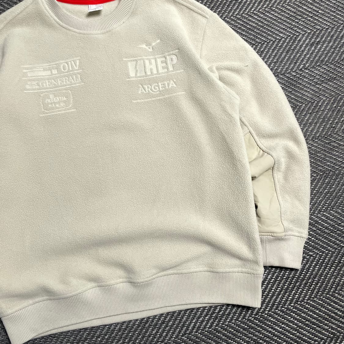 미즈노 CRO SKI 플리스 맨투맨 아이보리o 5344 상품이미지2