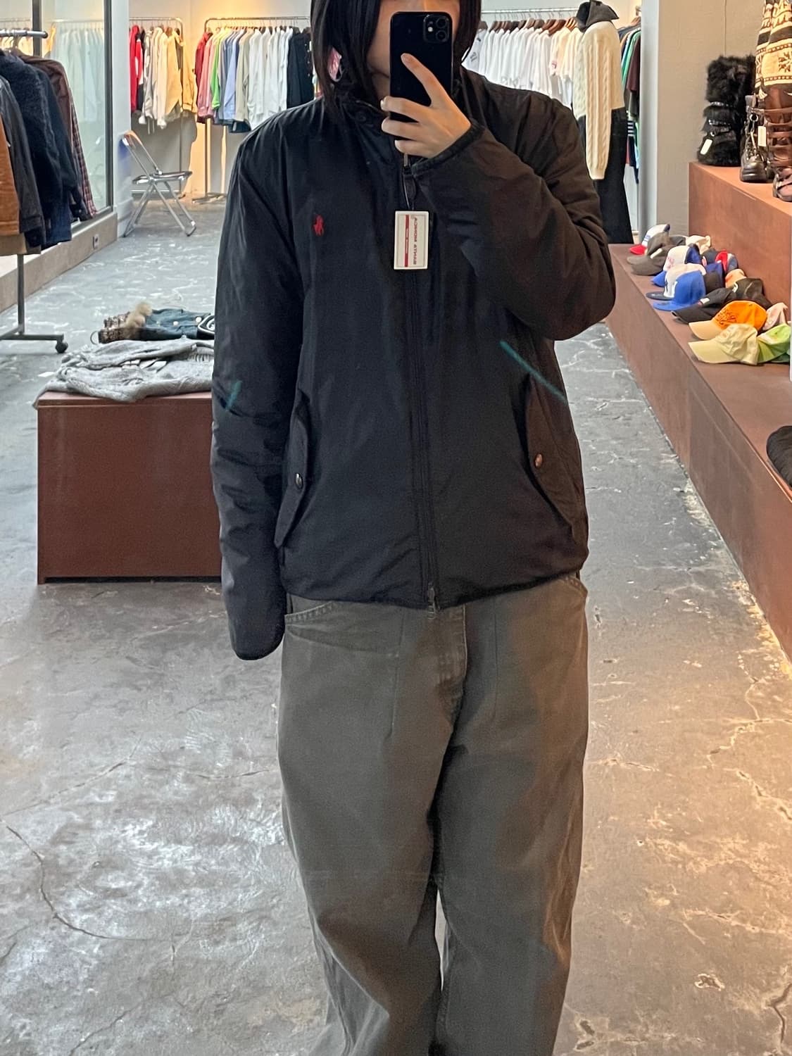 폴로 랄프로렌 레더트리밍 퀄팅 리버시블 자켓 H883 상품이미지2