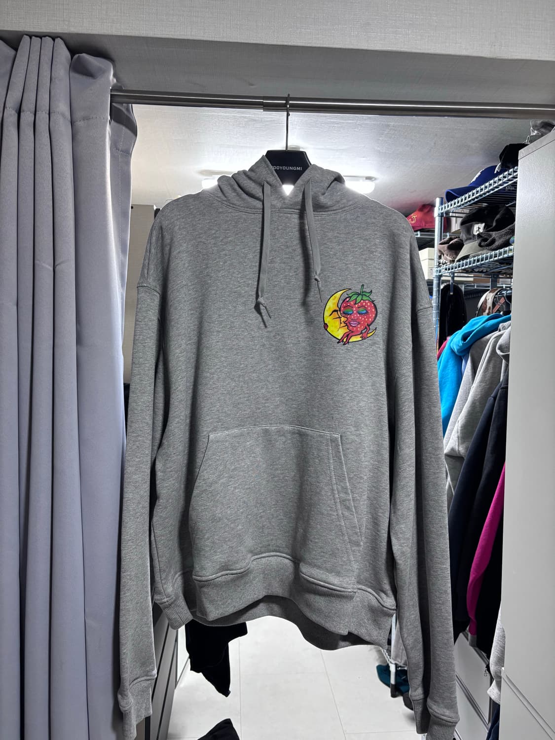 [M]sky high farm 파이어워크 후드 그레이 상품이미지5