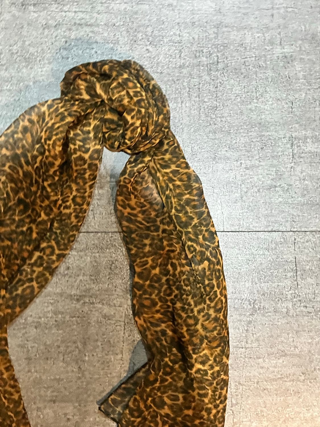 일본빈티지 핀터깔y2k 할메카지너드남 레오파드 호피스카프 상품이미지2