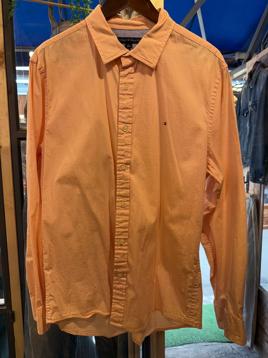 타미힐피거 살구 셔츠 상품이미지1