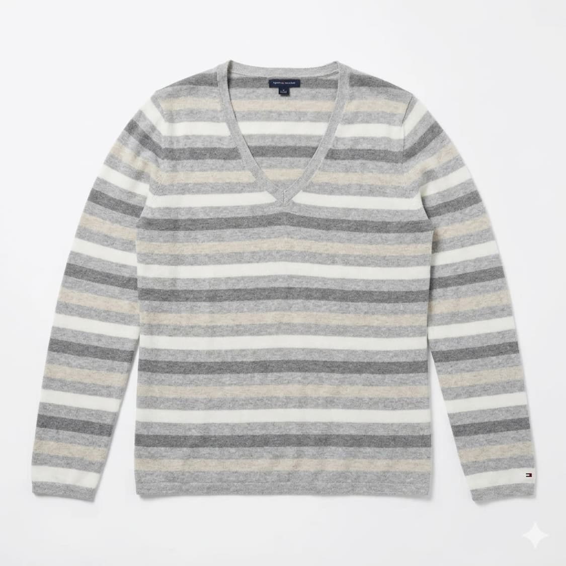 타미힐피거 스트라이프 브이넥 니트 상품이미지1