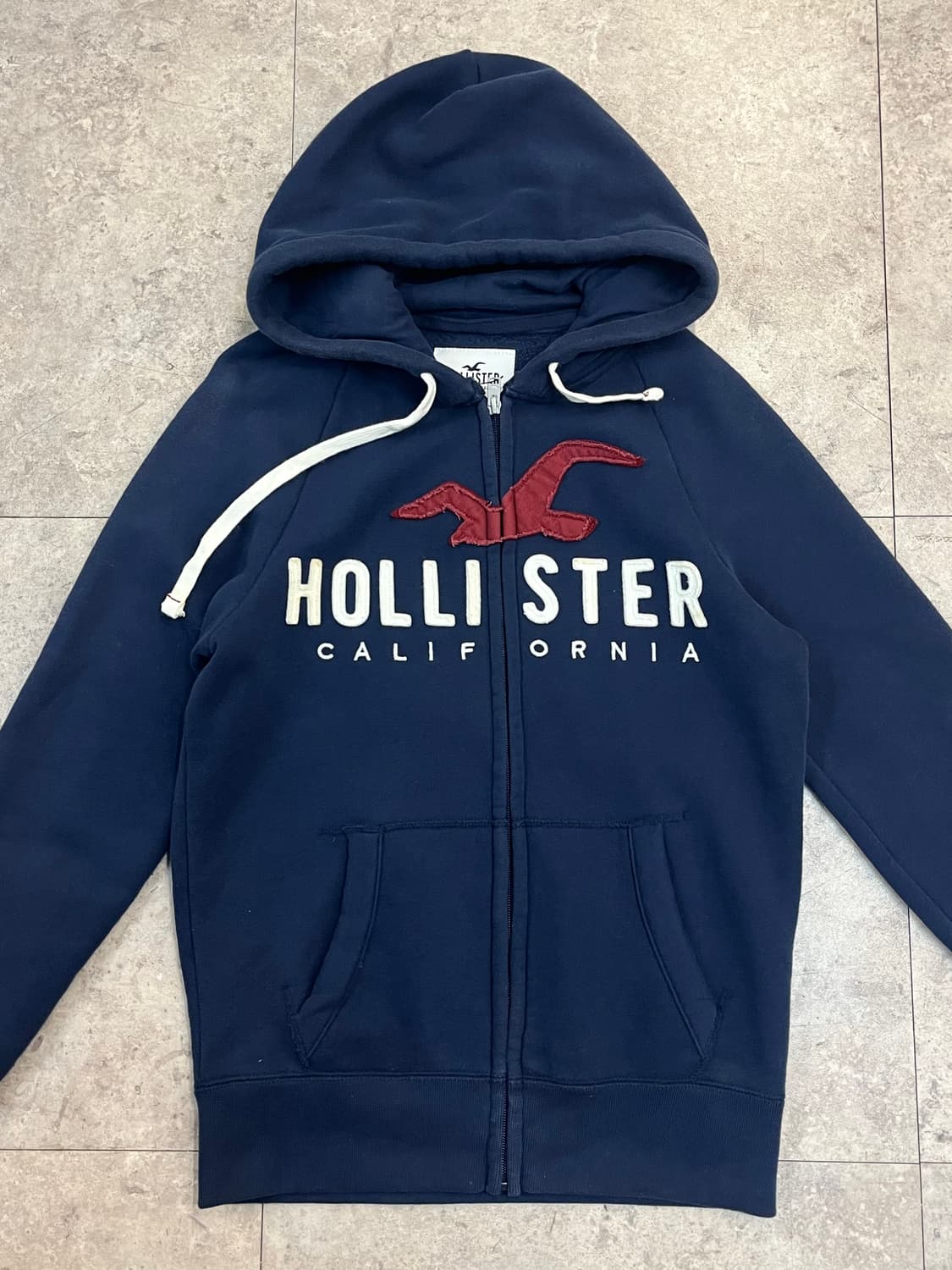 홀리스터 기모 후드집업 네이비 XS #csz2972 상품이미지5