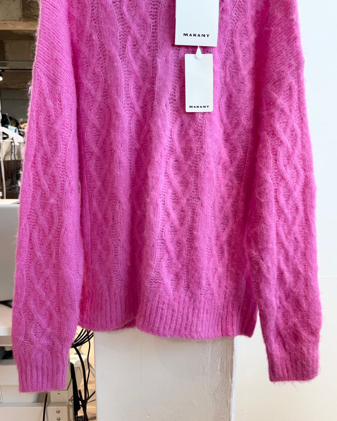 이자벨 마랑 핑크 앤슨 케이블 니트  상품이미지6
