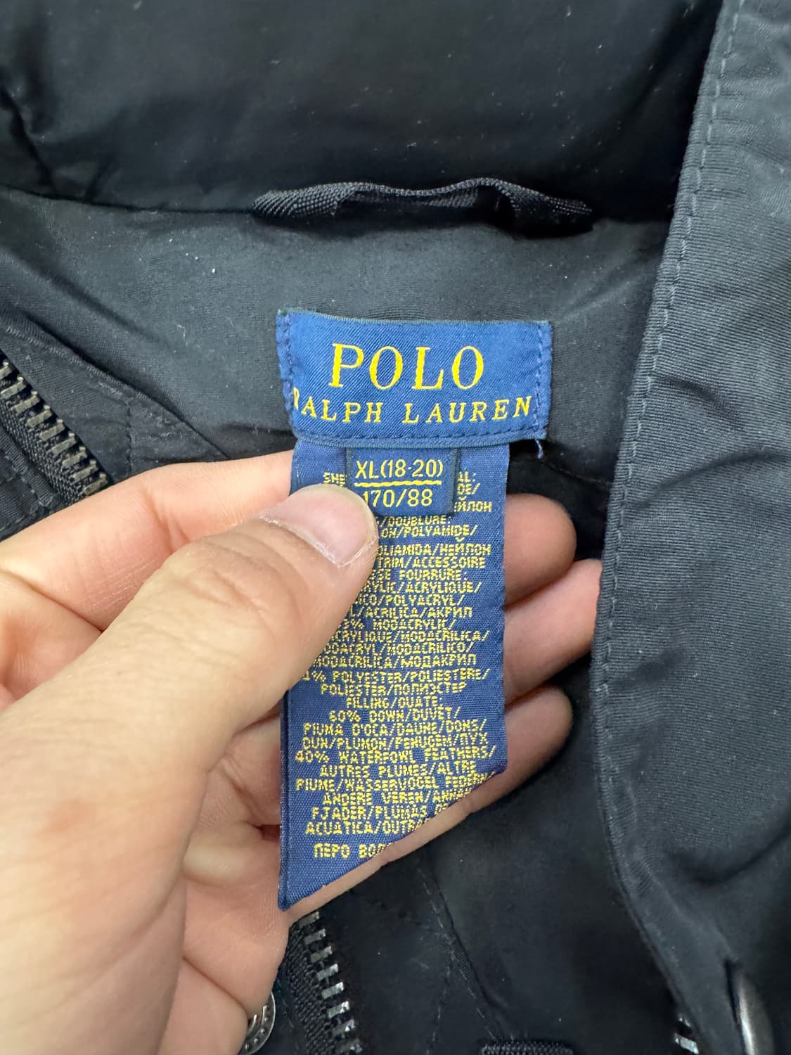 폴로 유틸리티 포켓 야상 자켓 블랙 XL 상품이미지5